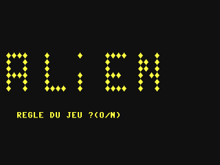 Aliens Electric Dreams title screen for Commodore 64